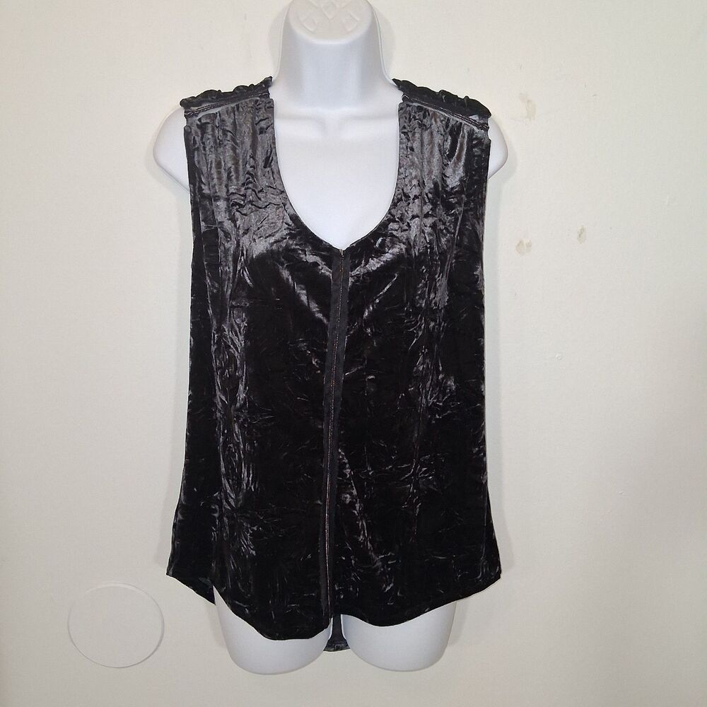Crush Velvet High Low Top Sz S Rocker Band Glam Evening Out Fairy Grunge Edgy